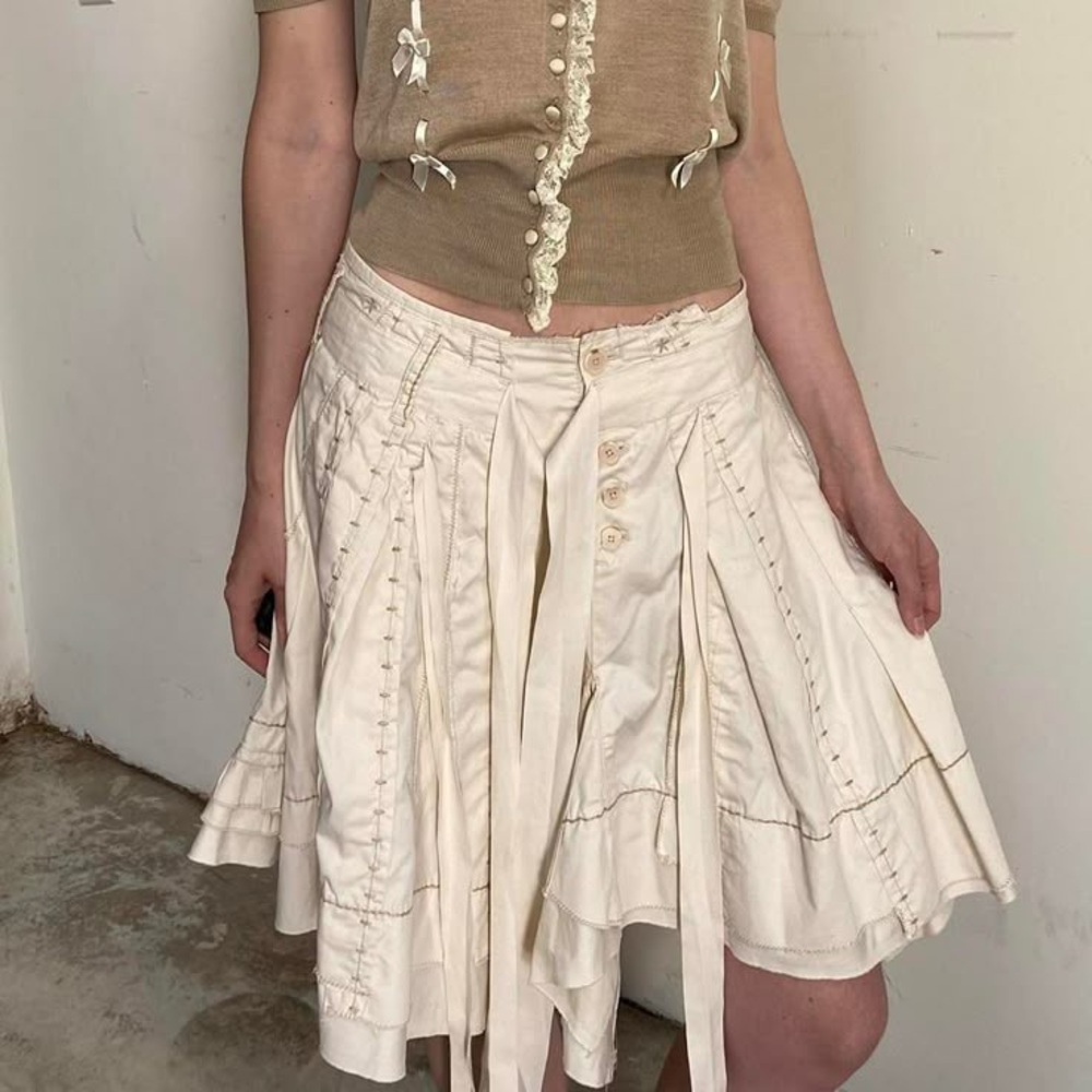 Marithe + François Girbaud vintage layered skirt